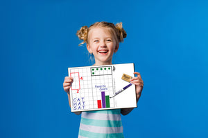 Elementary-Friendly 11x16" Hundred Count DryErase Graphboard