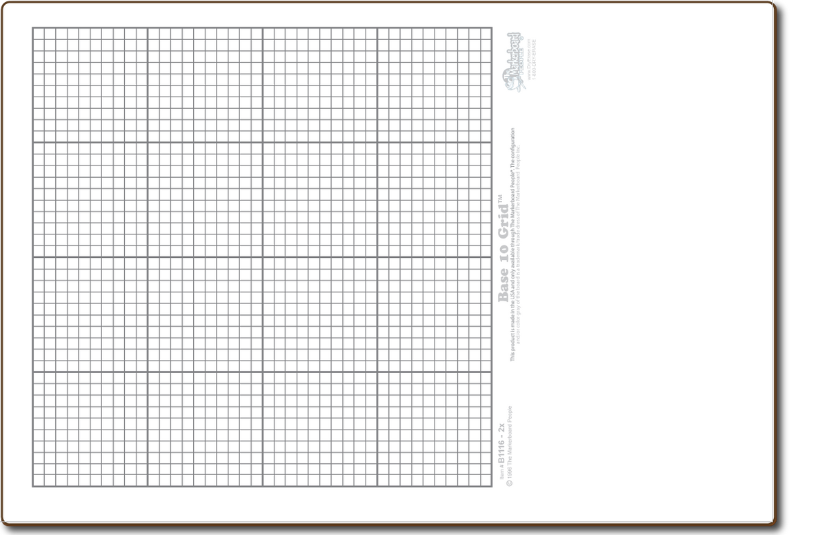 Base 10 Grid Board — DryErase.com