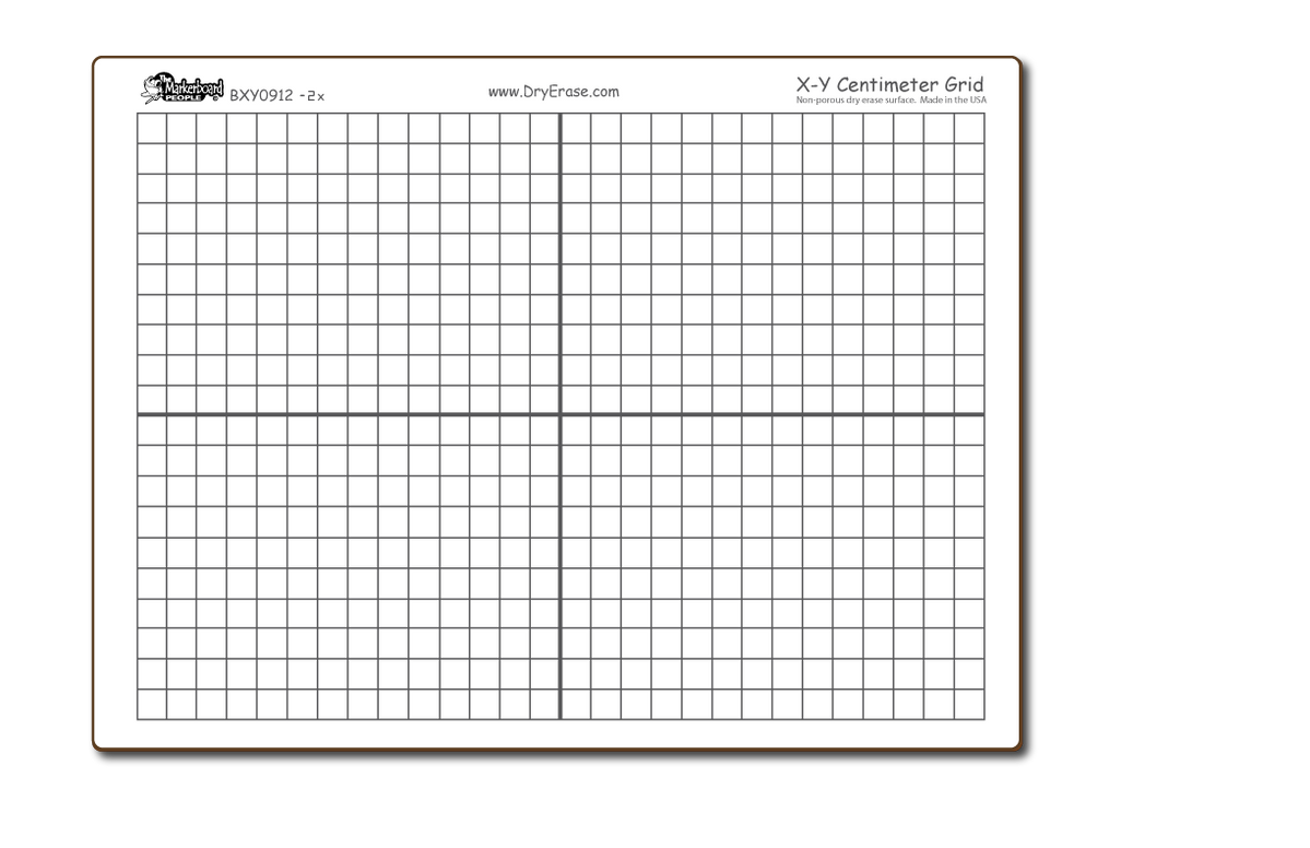X-Y Centimeter Board — DryErase.com