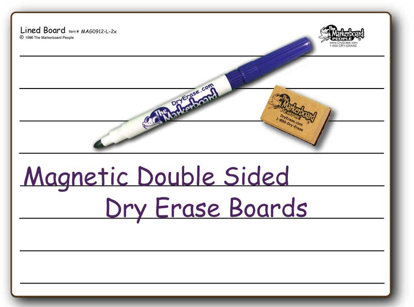 Magnetic Lined Board — DryErase.com