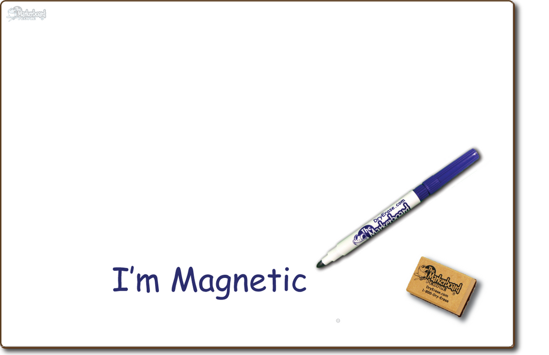 Magnetic Blank Board - Marker & Eraser Combo Kit