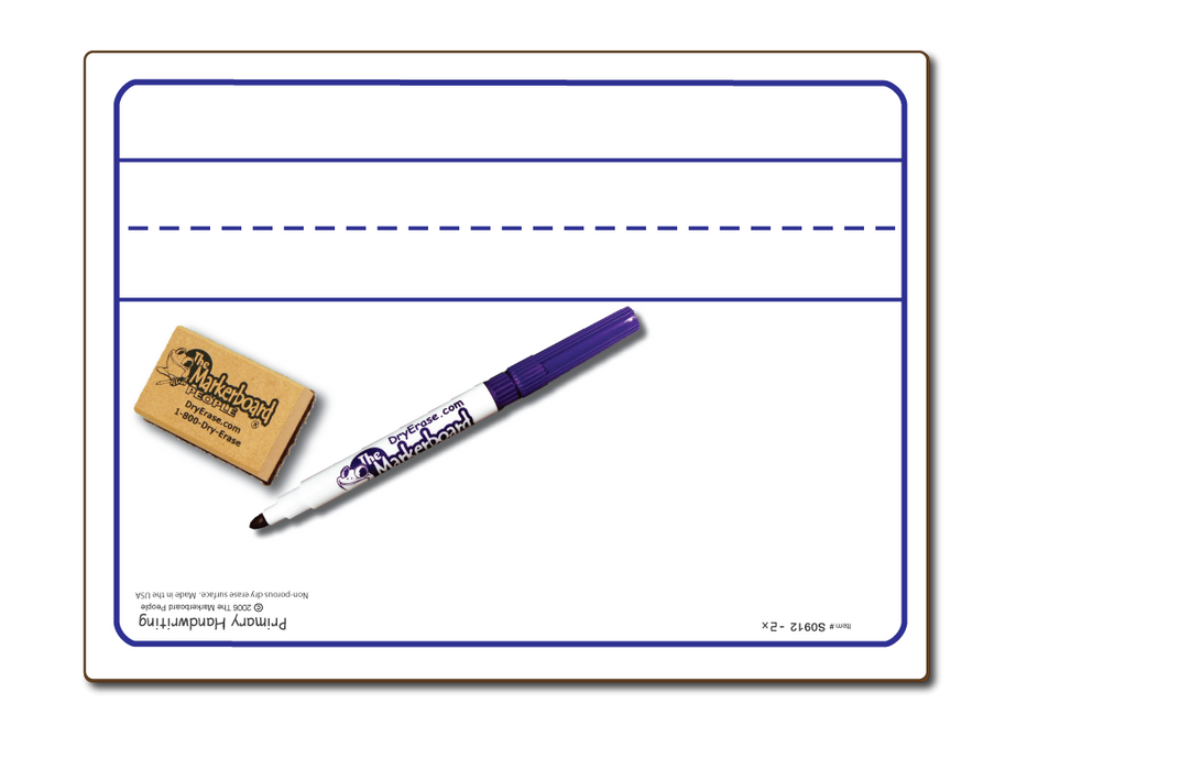 Primary Handwriting Board - Marker & Eraser Combo Kit