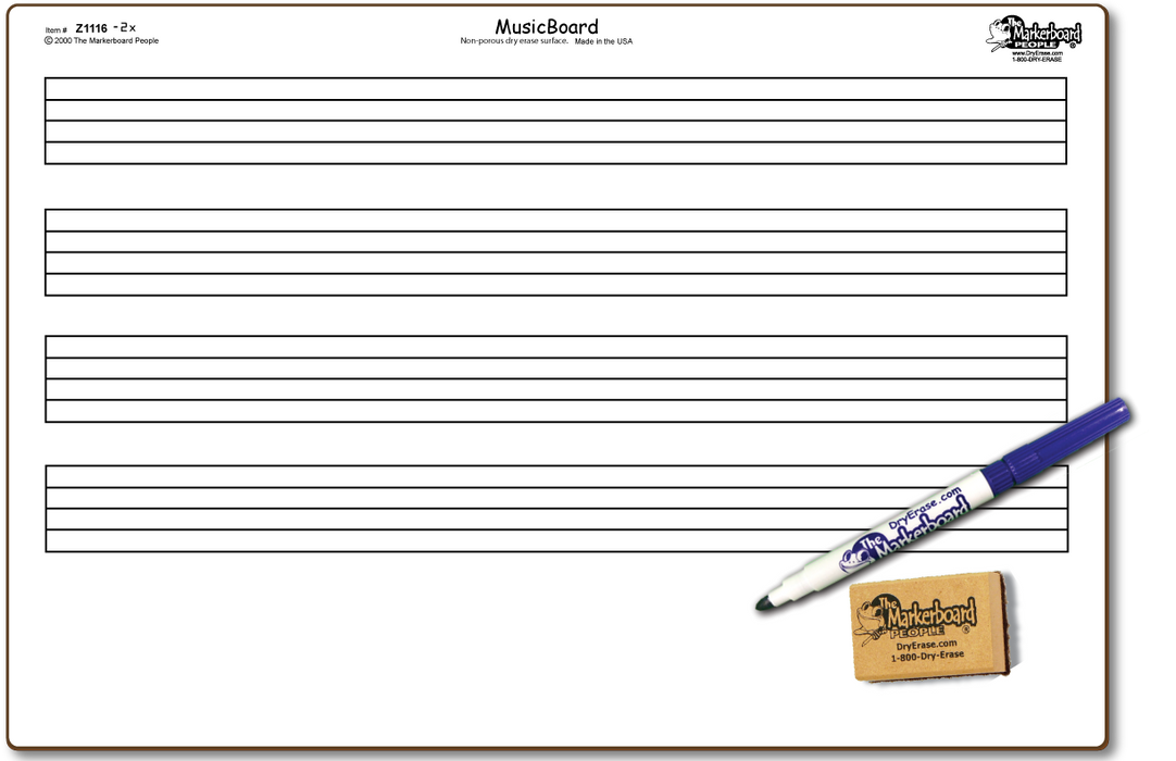 Music Board - Marker & Eraser Combo Kit
