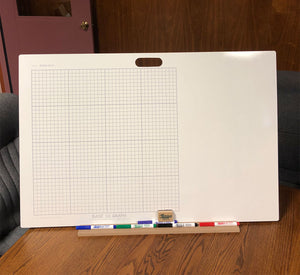 Grid Side/Plain Side Dry Erase Lap Board by Flipside Products, Inc FLP11000