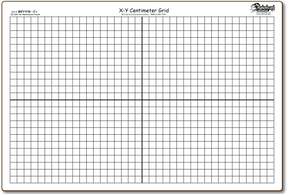 X/Y Centimeter Graph BOARDS ONLY - BXY1116-2x