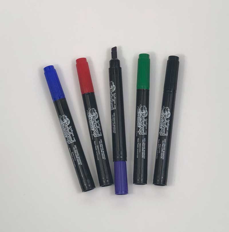 Low Odor Chisel Tip Dry Erase Markers made In USA