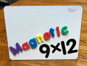 BLANK UNLINED MAGNETIC DOUBLE SIDED DRY ERASE, __  9" x 12" Student Response Board - MAGC0912-2x