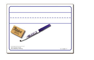 PRIMARY HANDWRITING DOUBLE SIDED DRY ERASE,  9" x 12" Student Whiteboards - SC0912-2x